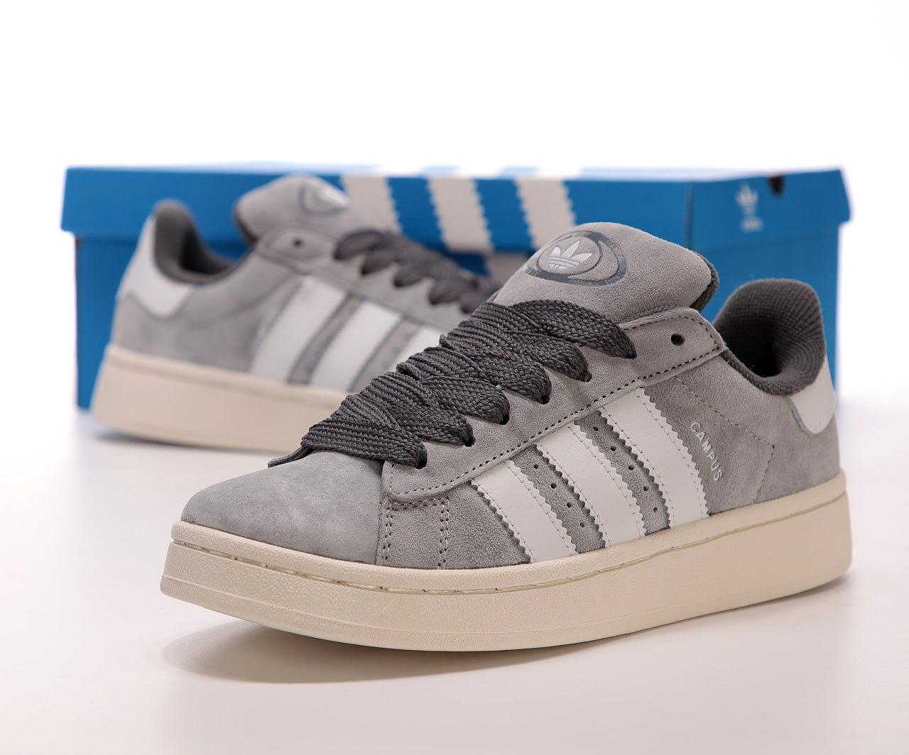 Жіночі сірі Кросівки Adidas Campus