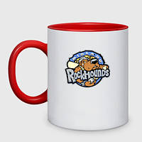 Чашка с принтом двухцветная «Midland rockhounds - baseball team» (цвет чашки на выбор)