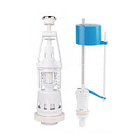 Lidz (WHI) 60 02 K001 04 Комплект арматура з клапаном нижнього подавання 1/2, хром кнопка