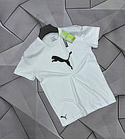 Мужская футболка Puma брендовая футболка белая fms