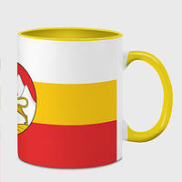 Чашка с принтом «Северная Осетия Алания Флаг» (цвет чашки на выбор)