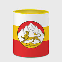 Чашка с принтом «Северная Осетия Алания Флаг» (цвет чашки на выбор)