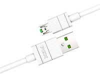 Кабель PZX V-107, Quick Charge 4.0 Micro Cable, 4.0A, White, длина 1м, BOX