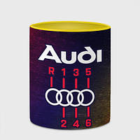 Чашка с принтом «Audi - коробка Глитч» (цвет чашки на выбор)