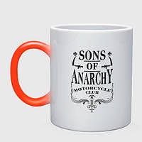 Чашка с принтом хамелеон «Сыны Анархии Whiskey»