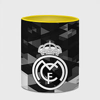 Чашка с принтом «FC Real Madrid sport geometry»
