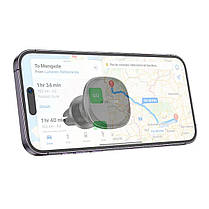 Тримач для мобільного BOROFONE BH102 Cloud magnetic car holder(air outlet) Black, фото 6