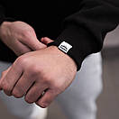 Світшот на флісі Pobedov чорний з принтом "Герб", фото 3