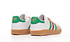 Жіночі Кросівки Adidas Gazelle x Gucci White Beige Green / Адідас Газелі Гуччі Білі з Бежевим та Зеленим, фото 6