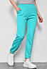 Спортивні штани жіночі бірюзового кольору 178355P, фото 2