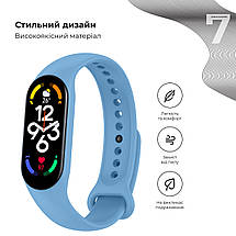 Ремешок ArmorStandart TPU для Xiaomi Mi Band 7/6/5 New Style Sky Blue (ARM74547), фото 3