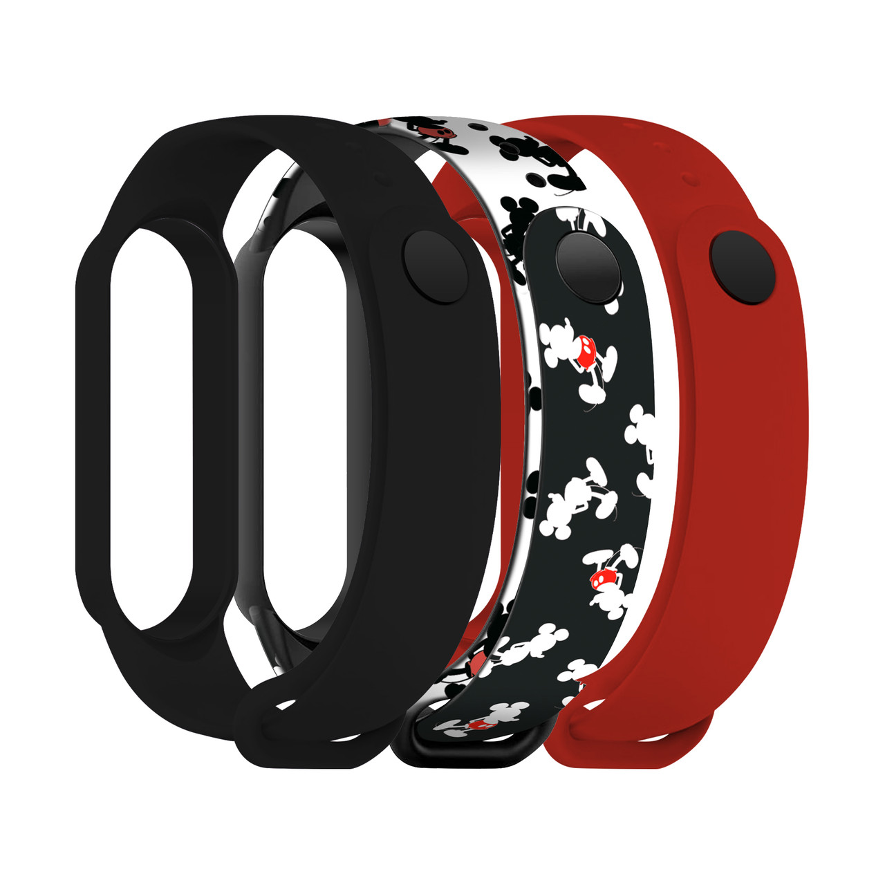 Ремешок комплект ArmorStandart TPU для Xiaomi Mi Band 7/6/5 Cartoon Mickey Siluet (ARM77043)