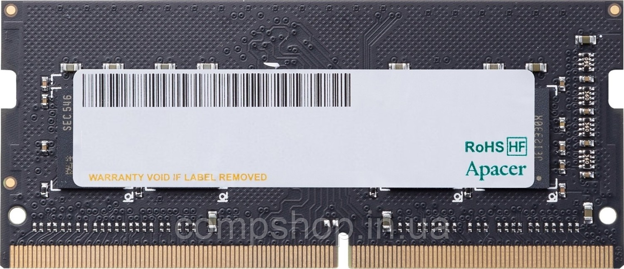 Пам'ять SoDDR4 8GB 2666MHz PC4-21300 Apacer (AS08GGB26CQYBGH) (код 138381), фото 1