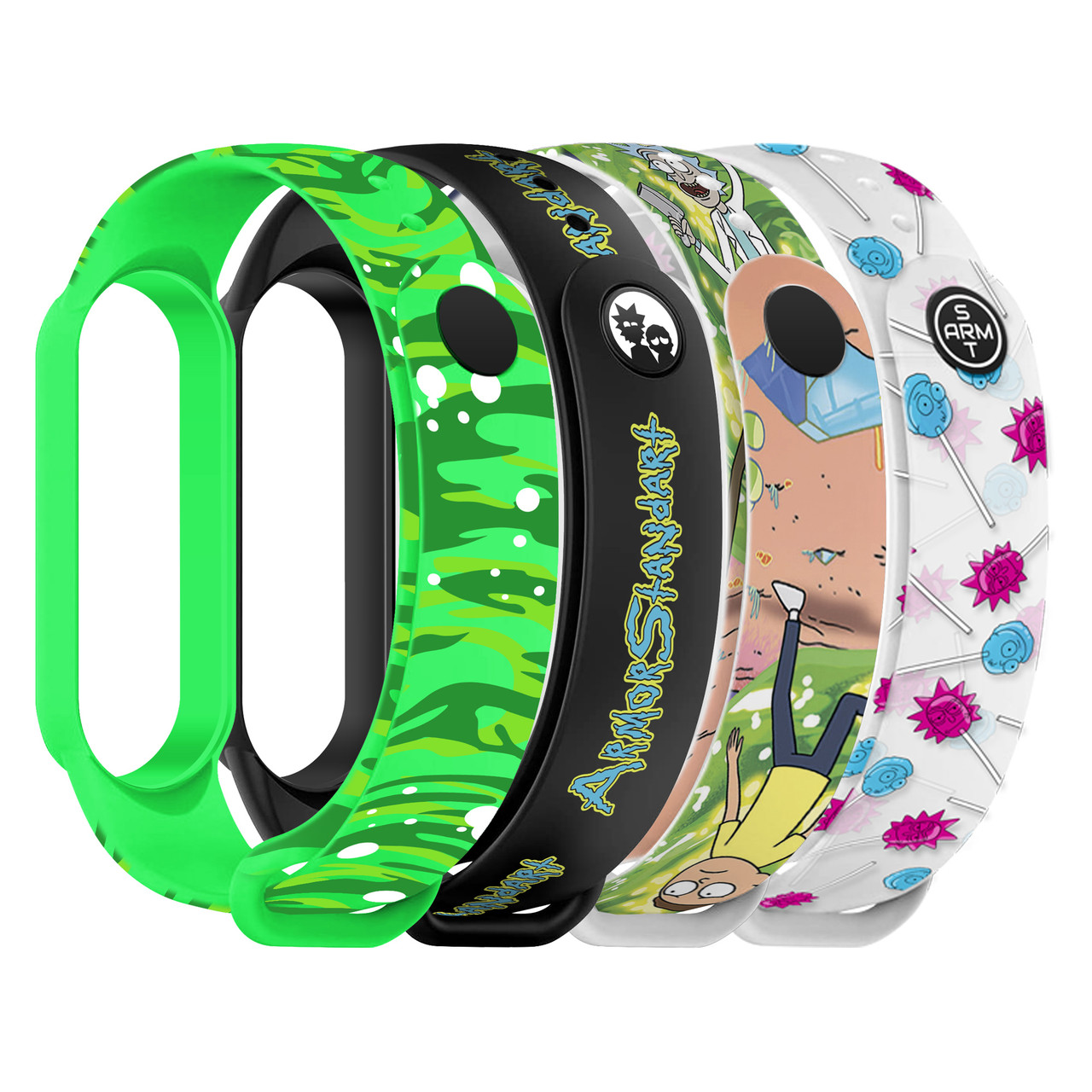 Ремешок комплект ArmorStandart TPU для Xiaomi Mi Band 7/6/5 RM New 4шт (ARM77067)