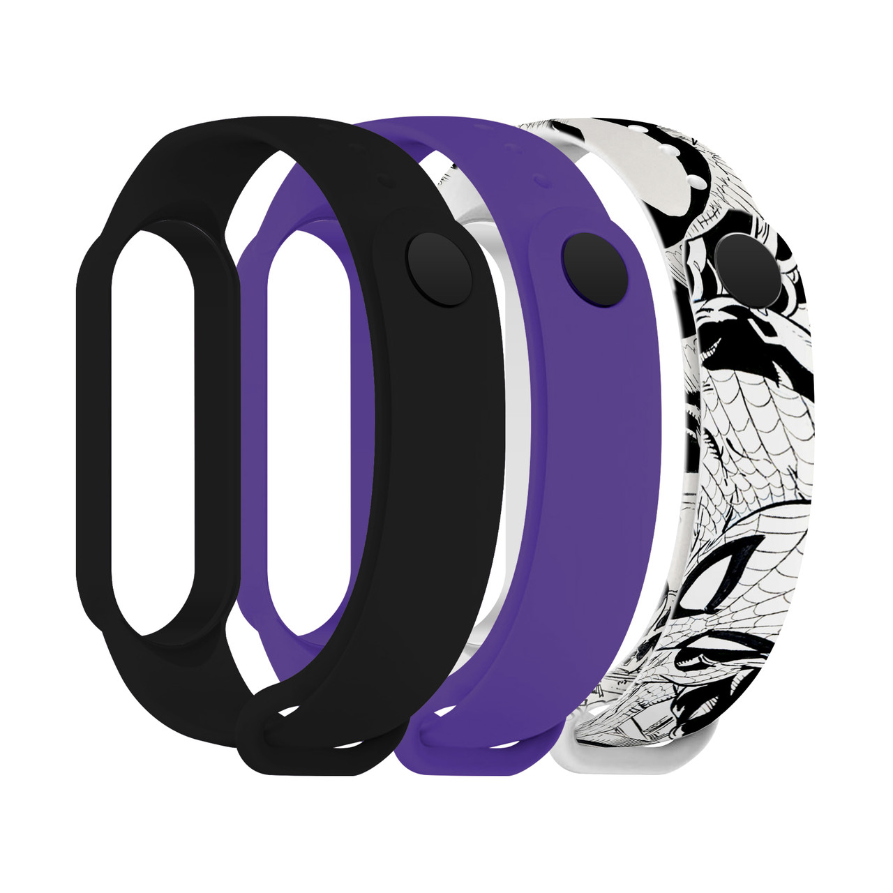Ремешок комплект ArmorStandart TPU для Xiaomi Mi Band 7/6/5 Symbiosis comix (ARM77055)