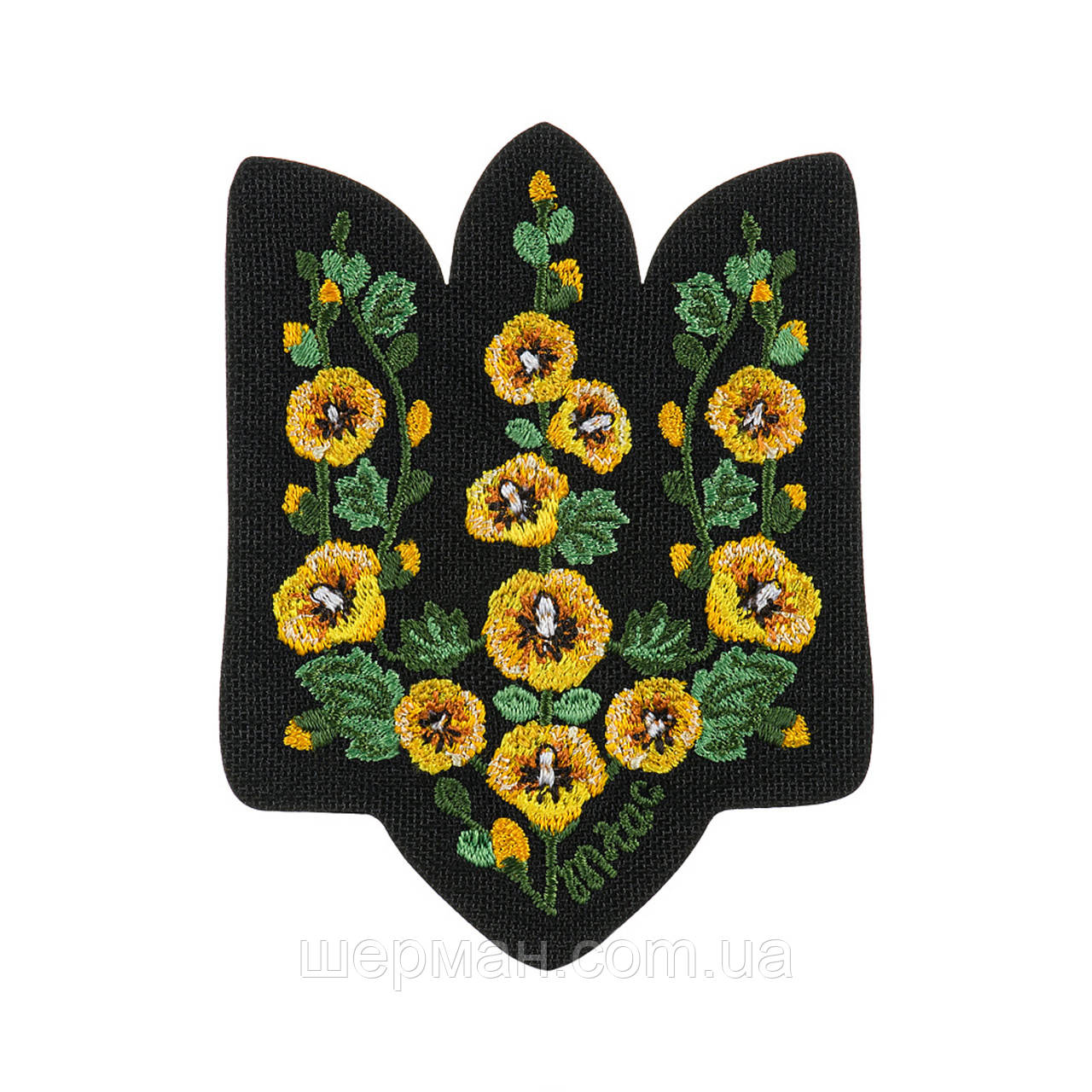 M-Tac нашивка Тризуб Мальви (вишивка) Black