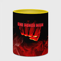 Чашка с принтом «Кулак One Punch-Man в огне»