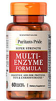 Мульти энзимы Super Strength Multi Enzyme Puritan's Pride 60 капсул (32063)