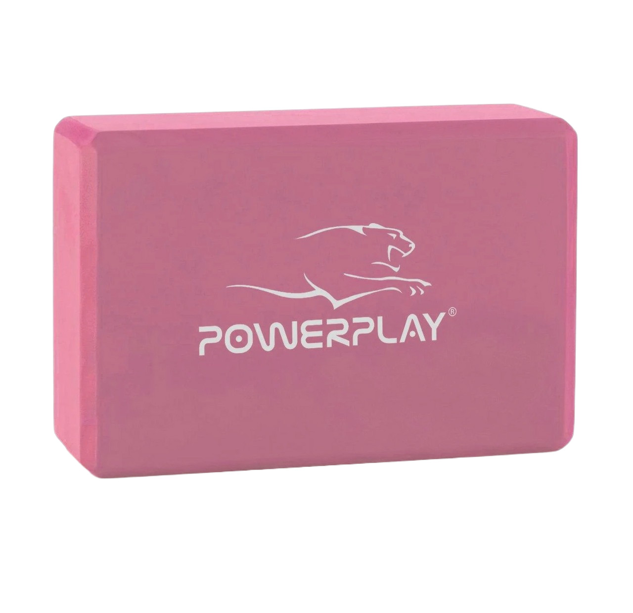 Блок для йоги PowerPlay 4006 Yoga Brick Рожевий