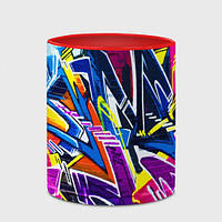 Чашка с принтом «Крутое экспрессивное граффити»