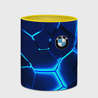 Чашка с принтом «BMW logo 3Д плиты геометрия»