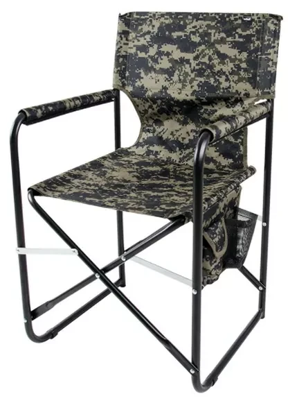 Туристичне крісло для відпочинку на природі Vitan Режисер на дачу Стілець зі спинкою камуфляж