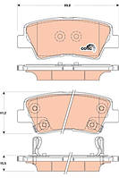 Тормозные колодки HYUNDAI I10 / KIA RIO (UB) / KIA SOUL (PS) 2003-2022 г.