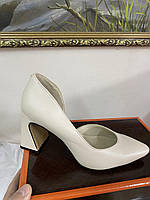 Туфлі жіночі LIRIO T0304/CT8057KP-47 бежеві (весна-осінь, шкіра натуральна) (5425)