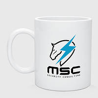 Чашка с принтом керамическая «Maverick Security Consulting из Metal Gear Rising»