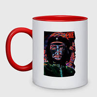 Чашка с принтом двухцветная «Эрнесто Че Гевара - cool dude»
