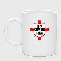 Чашка с принтом керамическая «England coming home»