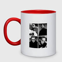 Чашка с принтом двухцветная «Depeche Mode Violator 2»