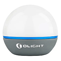 Фонарь кемпиговый Olight Obulb (White + Red Led, 55 люмен, 4 режима, магнитная зарядка), серый, комплект