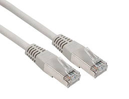 Патч-корд Kingda KD-PASFT9200GY-LSZH RJ-45/Cat. 6A/24AWG/SFTP 2м Світло-сірий