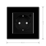 Розумна розетка ZigBee із заземленням Livolo чорний (704000812), фото 6