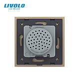Bluetooth колонка 10 Вт Livolo золото скло (VL-C7-FCF-2AP), фото 5