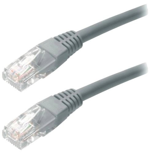 Патч-корд Kingda KD-PAUT3025GY RJ-45/Cat. 5e/24AWG/UTP 0.25м Сірий
