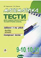 Книга Математика. Тести для самостійної роботи та контролю знань. 9-10, 10-11 класи (Навчальна книга - Богдан)