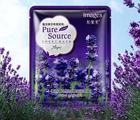 Маска для лица с экстрактом цветков лаванды смягчающая тканевая IMAGES Pure Source Lavender, 40 г