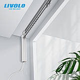 Карниз із регульованою довжиною від 2 до 4 метрів з безшумним Wi-Fi двигуном Livolo (VL-SHJ001/SHQ011), фото 6