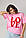 Жіноча бавовняна футболка з написом LOVE — рожевий колір, L (є розміри), фото 7