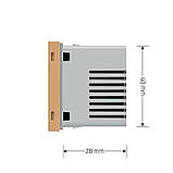 Механізм терморегулятор із зовнішнім датчиком температури для теплої підлоги Livolo золото (VL-FCQ1-2AP), фото 6