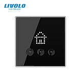 Вимикач сценаріїв Livolo чорний (VL-C703Z1-2BG), фото 2