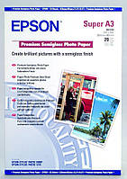 Папір напівглянцевий Epson Premium Semigl.Paper А3+ 20л Білий (C13S041328)