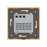 Терморегулятор сенсорний із датчиком температури повітря Сухий контакт для котлів Livolo золото скло, фото 4