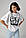 Жіноча футболка з принтом у формі корсета — білий колір, L (є розміри), фото 5