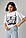 Жіноча футболка з принтом у формі корсета — білий колір, L (є розміри), фото 8
