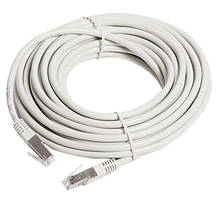 Патч-корд Kingda KD-PAFT41000GY RJ-45/Cat. 5e/24AWG/FTP 10м Сірий