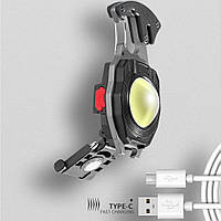 Фонарик брелок зажигалка Аккумуляторный LED-фонарик многофункциональный светодиодный фонарик W5147