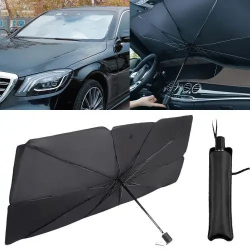 Автомобильный солнцезащитный зонтик на лобовое стекло 78х136 см SaleMarket - фото 7 - id-p2187623000